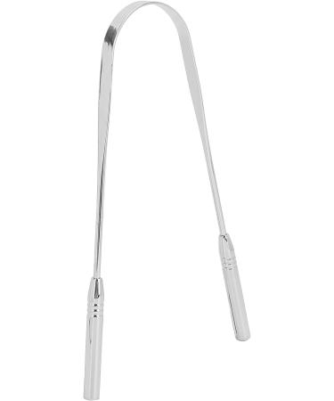 Verdant Touch Stainless Steel Tongue Scraper - Ultimate Oral Care Tool for Bad Breath & Hygiene | Metal Tongue Cleaner - Buy Online on GoSupps.com