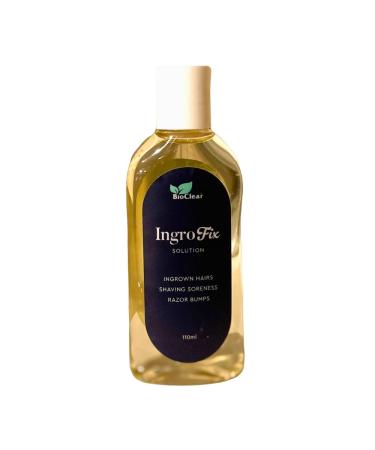 Ingrofix by BioClear - Ingrown Hair Treatment Perfect for Legs Hands & Face - Chin Cheeks Upper Lips Bikini Line Underarms Neck Chest Stomach | 110ml