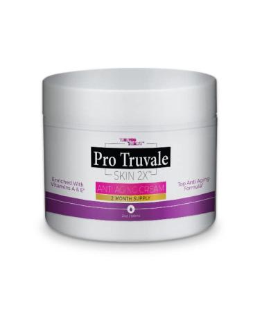 Pro Truvale Skin 2X Cream - Premium Anti Aging Cream - 2 Month Supply - Enriched with Vitamin A & C to Help Fade Hyperpigmentation & Reduce Wrinkles - Reduce Dryness & Protect Skin Cells w/Ceramides