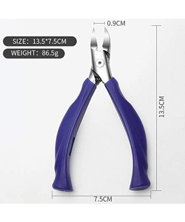 YAMAZA Dedicated nail clippers nail clippers stainless steel needle nose pliers set toenail clippers nail grooves pedicure pliers with soft resin handles suitable for thick and deep toenails - Buy Online on GoSupps.com