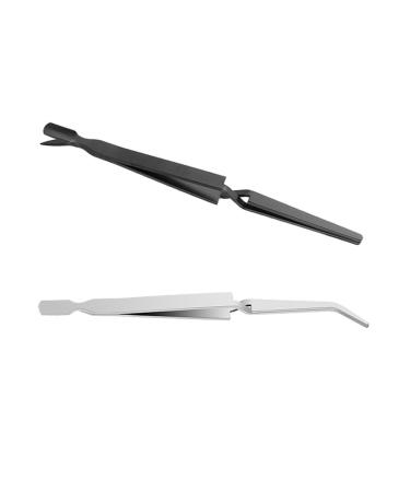 minkissy 1pc Nail Art Nail Art Clip Nail Pincher Professional Nail Nail Tool Clamp Shaping 17*0.9cm Silver