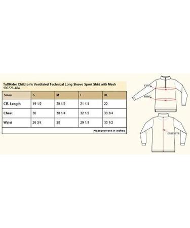 TuffRider Kids' Ventilated Long Sleeve Sport Shirt - Large Petal Pink - Buy Online on GoSupps.com