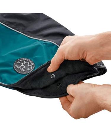 Hunter Uppsala 2-in-1 All-Round Dog Coat - Buttoned Fleece Water-Repellent Anthracite/Petrol - International Shipping Available - Buy Online on GoSupps.com