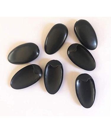 3 Pairs Black Plastic Ear Protector Caps - Waterproof Hairdressing Ear Covers | Salon Hair Coloring Tools and DIY Accessories - Buy Online on GoSupps.com