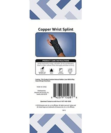 Solimo Copper Wrist Splint - Right Hand, One Size - Buy Online on GoSupps.com
