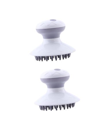 TOVINANNA 2 STK electric shampoo -brush scalp massage Brush massage brush for the scalp hair washing brush made of silicone hair massage brush hand massage device Handlich