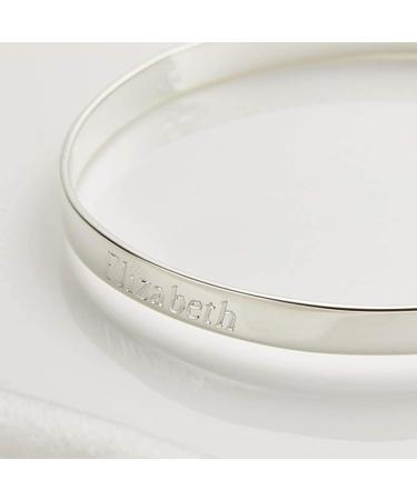Molly Brown London Sterling Silver Baby Bangle | Christening Keepsake and New Baby Gift - Buy Online on GoSupps.com