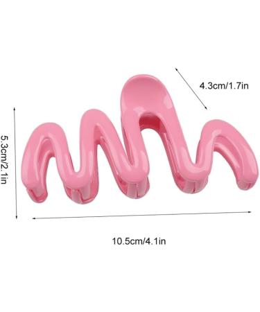 Limtula Candy Color Curved Shape Hair Claw for Girls High Ponytail Anti-Slip Hair Clutcher for Teens Taking Photo Hair Pins Lacquer cream yellow - Buy Online on GoSupps.com