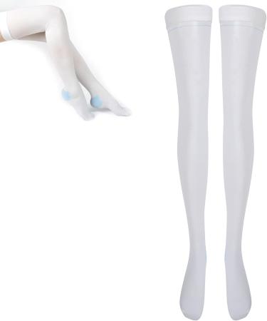 Compression Stockings for Women - Thigh High Varicose Vein Relief XL White - Prevent Leg Fatigue & Swelling - Buy Online on GoSupps.com