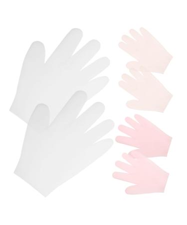 Baluue 3 Pairs Moisturizing Gloves Soft Silicone Gloves Gel Spa Hydrating Gloves Aloe Lotion Gloves for Repairing Dry Cracked Aging Hands Calluses Rough Skin