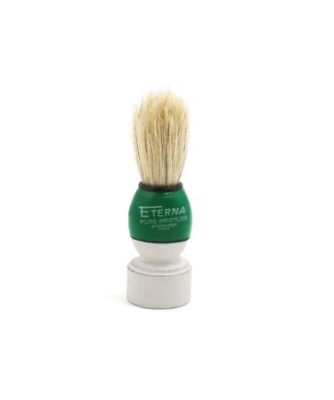 Ruilogod Green Wood Handle Mini Bristle Portable Beard Mustache Brush Clean Tool for Men
