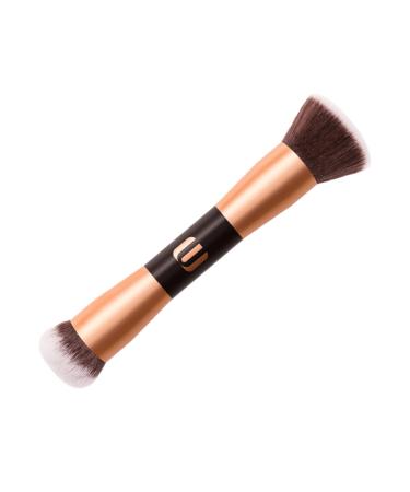 FRCOLOR Highlighter Makeup 1pc Double-ended Makeup Brush Miss Smudge Brush Wooden Make up Dual Brush Makeup