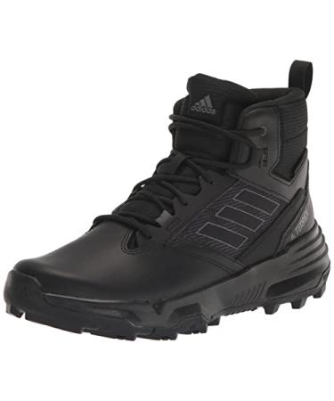 adidas Men's Unity Leather Mid Rain.rdy Walking Shoe 10 Black/Grey/Grey