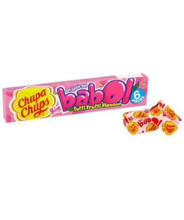 Chupa Chups Big Babol Tutti Frutti (20 Pieces) Delicious Special For Easter Tasty And Twisty Treat Gift Hamper Christmas Birthday Easter Gift Sold By Kidzbuzz