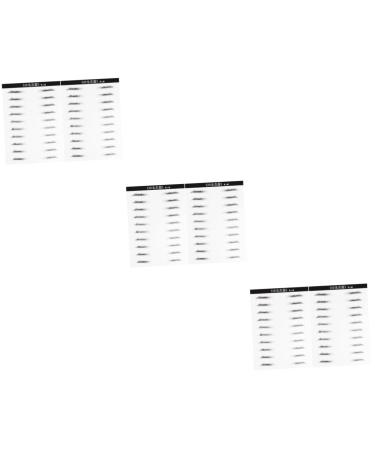 Beavorty 6 Sheets Pairs Black Sticker Artificial Eyebrow Patch Eyebrow Stickers Disposable Makeup Tools 6d