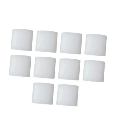 Lurrose 10pcs Toe Cover Toe Dividers Silicone Toe Protector Thumb Splints Silicone Toe Sleeves Thumb Protector Toe Covers for Men Toe Guard Gel Toe Sleeve Toe Sleeves Silicone Man White White 3x2.5cm