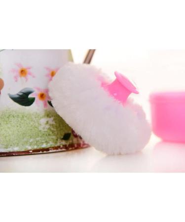 2PCS Powder Puff Sponge Box Empty Portable Baby Talcum Dispensor Soft Baby Shower Powder Puff Box (Blue+Pink) - Buy Online on GoSupps.com