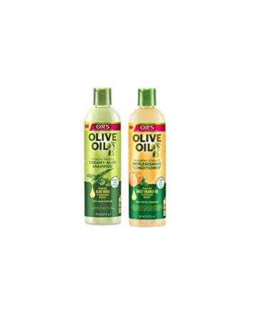 ORS Shampooing hydratant sans sulfate d'huile d'olive 370 ml avec revitalisant r g n rant fort et nourrissant 362 ml