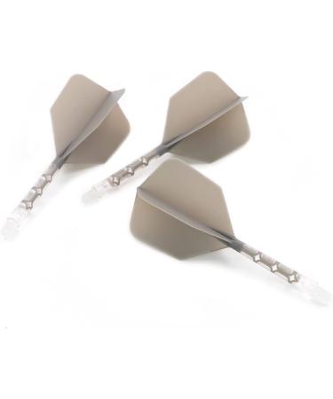 CUESOUL ROST T19 Grey Integrated Dart Shaft and Flights - Anti-Fall Design, Ice Shaft, Big Wing Shape 33mm - Buy Online on GoSupps.com