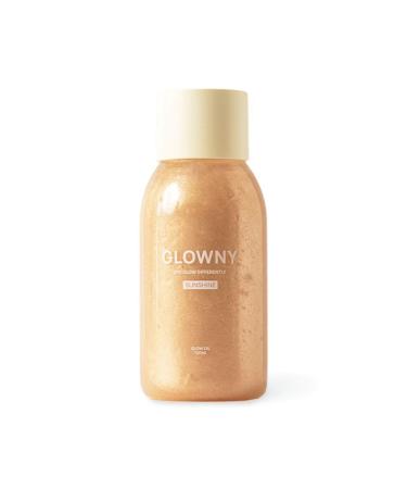 Glowny Body Shimmer Oil Lightweight Formula with 12 Natural Oils Long-Lasting Hydration Elegant Citrus-Floral Fragrance Perfect for Dry Skin (120ml)