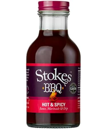  STOKES Stokes Sauces - Hot and Spicy BBQ Sauce 315g (pack of 3) - Buy Online on GoSupps.com