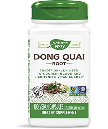 Nature's Way Dong Quai 1130 mg per Serving, 100 Capsules (Pack of 2) 100 Count (Pack of 2)