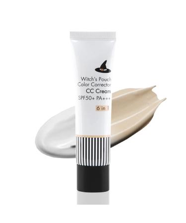 Witch's Pouch CC Cream with SPF50 for Maturre Skin Color Corrector CC Cream SPF50+ PA+++ 6in1 Korean Makeup - Buy Online on GoSupps.com