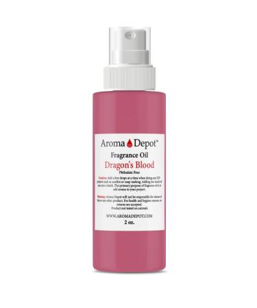 Aroma Depot 2oz. Dragon Blood Spray Fragrance Oil Perfume Skin Oil Scented Oil. Can be Used for Candles Bath Bombs Body Butter Creams and lotions. Works for diffusers Burners or heaters.