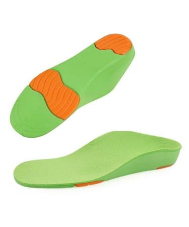 Kids Orthotic Arch Support Shoe Insoles  Children Cushioning Inserts  Shock Absorption Deep Heel Cup Inner Sole for Flat Feet  Plantar Fasciitis  Feet Heel Pain Relief (33-35 Little Kids 1.5-3.5)