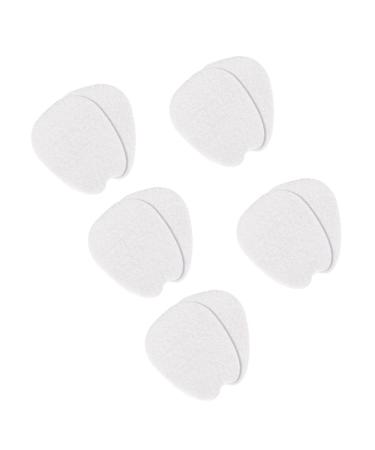 EXCEART Invisible Forefoot Cushion 5 Pairs Shoes Tongue Stick Cushions Thin Felt Forefoot Pads Foot Pain (White)