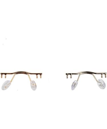 10pcs Eyeglass Bridge Replacement for Rimless Frames - Gold Silver Black Stainless Steel Nose Bridges with Pads - Buy Online on GoSupps.com