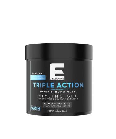 Elegance Triple Action Hair Gel Earth Strong Hold 1000 Ml