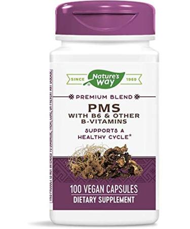 Nature's Way PMS with B6 & Other B-Vitamins 100 Vegan Capsules