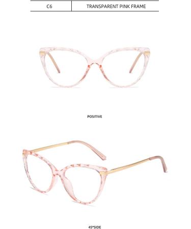 SERONI Metal Temples Tr90 Cat Eye Blue Light Blocking Glasses for Women & Men - Anti UV Ray Computer & Reading Glasses 62mm Pink - Buy Online on GoSupps.com