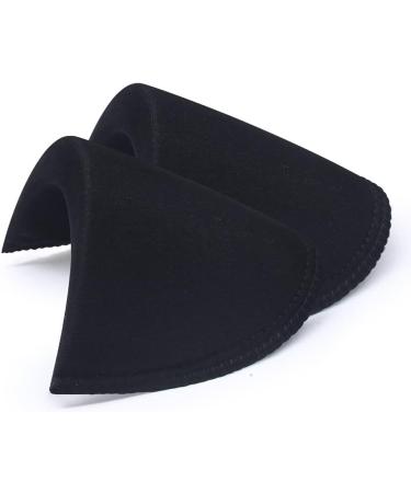 4 Pairs Black White Covered Shoulder Pads for Blazer Suit Coat Jacket - Large 18mm Thickness - Buy Online on GoSupps.com