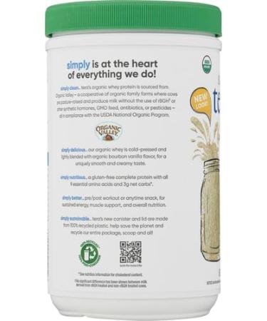 Simply Tera's Organic Whey Protein Powder - Bourbon Vanilla Flavor | Premium Quality International Shipping - Buy Online on GoSupps.com