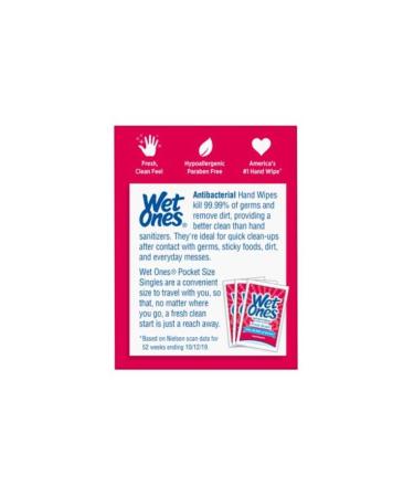 Wet Ones Singles: Antibacterial Hand Wipes - Convenient On-the-Go Cleaning Solution - Buy Online on GoSupps.com