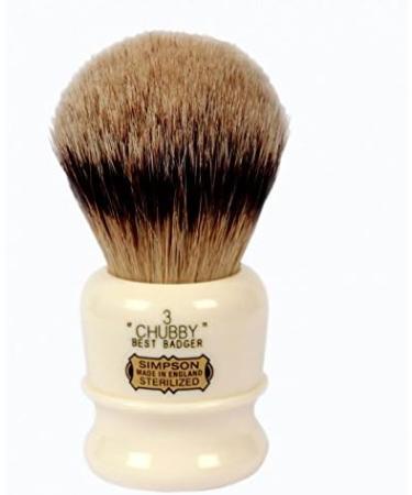 Simpsons Chubby 3 Badger Shaving Brush | Premium Solid Color & Standard | International Shipping Available - Buy Online on GoSupps.com