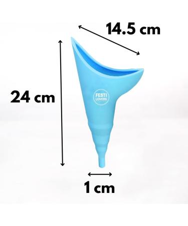 Waterproof Urinal for Women - Fixed Tilovers with Hygiene Cloths for Outdoor Use Festivals & Portable Toilets - Blue - Buy Online on GoSupps.com