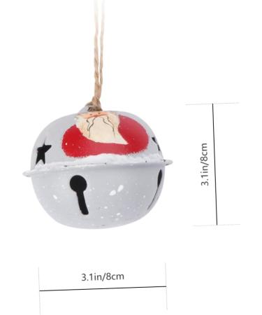 Yardenfun 1pc Christmas Tree Bells Christmas Tree Decorations Grazing Bells Bell Hanging Decor Accessories White 6X6CM - Buy Online on GoSupps.com