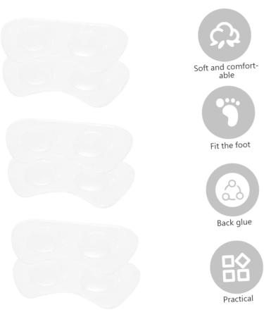 FOMIYES 9 Pairs High Heel Support Stickers - Cushion Pads for Women | Clear Gel Heel Pads for Ultimate Comfort - Buy Online on GoSupps.com
