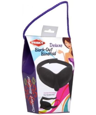 Frisky AD310 Deluxe Black Out Blindfold Sleep Mask | Premium Sleep Mask for Deep Rest | International Shipping Available - Buy Online on GoSupps.com