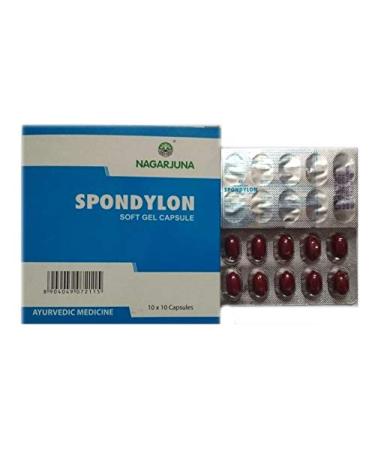 Nagarjuna Herbal Concentrate Spondylon Capsule Pack Of 2 (10 cap. Each)