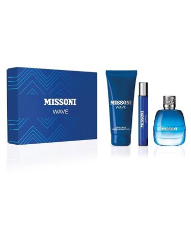 Missoni Wave Pour Homme Eau De Toilette 100ml Eau De Toillete 10ml And Shower Gel 150ml