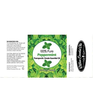 Peppermint Essential Oil 10ml - 0.33 Fl Oz (Pack of 1) | Aromatherapy Diffuser Oil - Buy Online on GoSupps.com