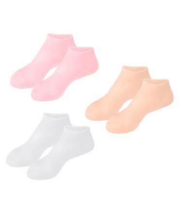 POPETPOP Foot Socks 3pairs Moisturizing Socks Feet Moisturizer Socks Womens Socks for Women Heel Spa Socks Foot Protection Covers Skin-Friendly Care Socks Moisturizing Foot Covers Elastic 16.5x8.5cm