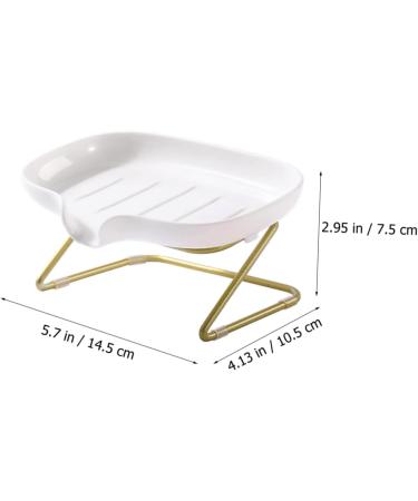 Ciieeo 4 Sets Soap Drain Box Drain Spout Soap Holder Bathroom Soap Container Soap Dish Soap Draining Rack Plastic Container Sponge Drying Holder Soap Drainer Non-slip Wall Hanging Pp - Buy Online on GoSupps.com