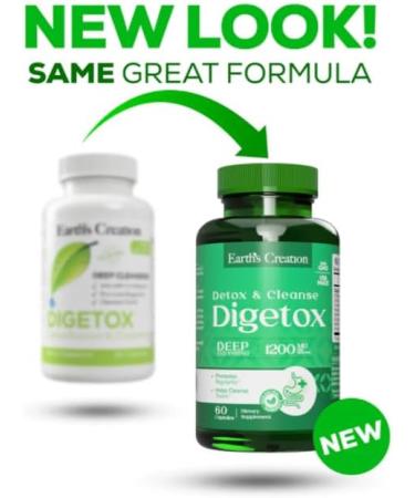 Earth's Creation Natural Digetox - Digestive Detox & Cleansing - 60 Caps - Buy Online on GoSupps.com