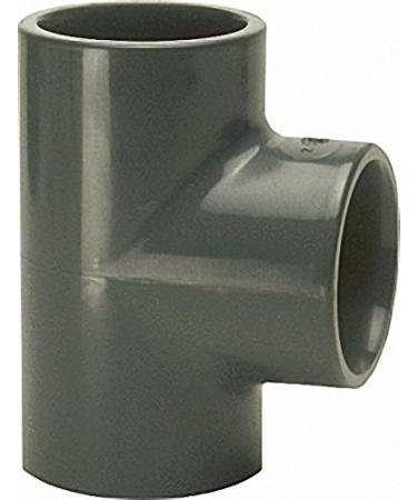 PVC-U - adhesive fitting T-piece - 75mm - adhesive socket on all sides
