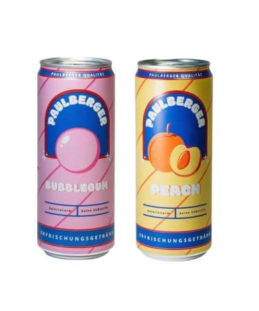 Buy Paulberger Limo Limonade Set Crimax - Bubblegum Peach 2 x 330ml | International Shipping & Protection Package - Buy Online on GoSupps.com